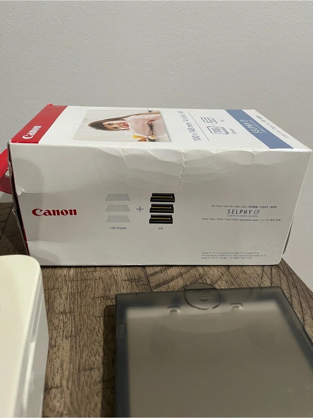 Canon SELPHY CP910 Compact WiFi Photo Printer - White Bundle Ink + Photo Paper